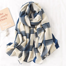 Load image into Gallery viewer, Multicolor Plaid Viscose Scarves