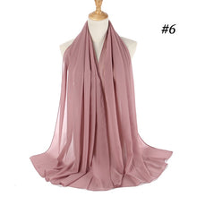 Load image into Gallery viewer, Plain Chiffon Scarf 2