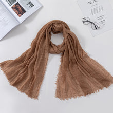 Load image into Gallery viewer, Plain Crinkled Scarf