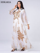 Load image into Gallery viewer, Embroidered Abaya Dress For Women