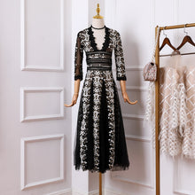 Load image into Gallery viewer, Women's Embroidery Mesh Dress