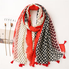 Load image into Gallery viewer, Dot Print Scarf