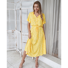 Load image into Gallery viewer, Polka Leopard Print Shirt Dress