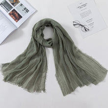 Load image into Gallery viewer, Plain Crinkled Scarf