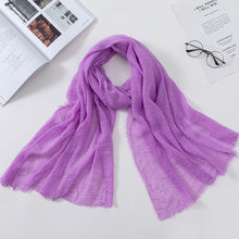 Load image into Gallery viewer, Plain Crinkled Scarf