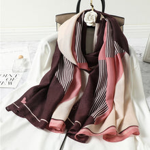 Load image into Gallery viewer, Multicolor Plaid Viscose Scarves