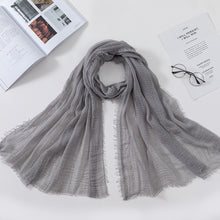 Load image into Gallery viewer, Plain Crinkled Scarf