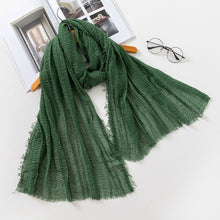 Load image into Gallery viewer, Plain Crinkled Scarf