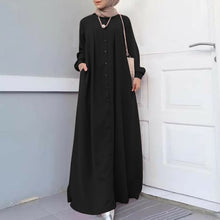 Load image into Gallery viewer, Long Sleeve Button Dress