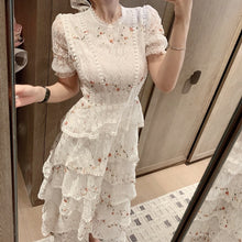 Load image into Gallery viewer, Pink Lace Maxi Dress
