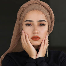 Load image into Gallery viewer, Plain Crinkled Scarf