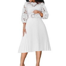 Load image into Gallery viewer, Elegant Lace Cutout Midi Dress
