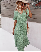 Load image into Gallery viewer, Casual Short Sleeve Midi Dress
