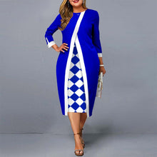Load image into Gallery viewer, Hip Skirt Stitching Vintage Dress