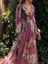 Load image into Gallery viewer, V-Neck Vintage Party Dress