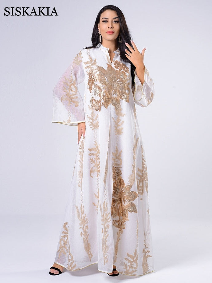 Embroidered Abaya Dress For Women