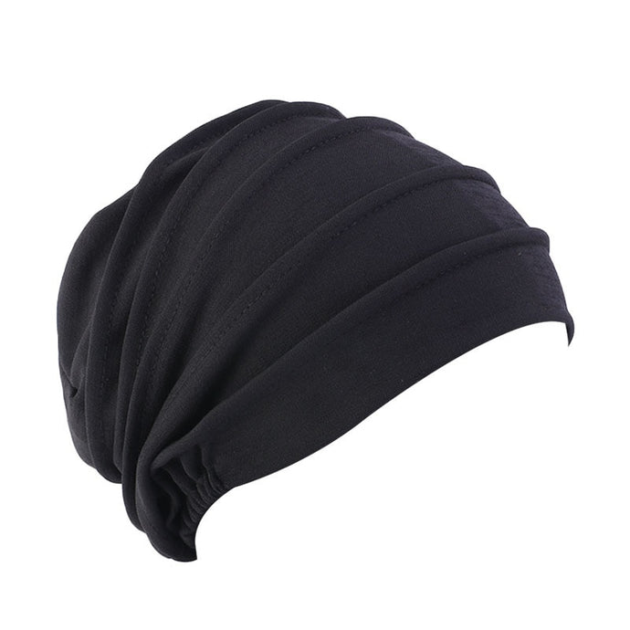 Elastic Jersey Turban Cap