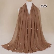 Load image into Gallery viewer, Crinkled Pearl Scarf
