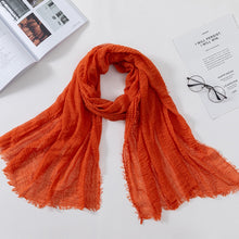 Load image into Gallery viewer, Plain Crinkled Scarf
