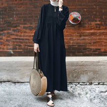 Load image into Gallery viewer, Long Puff Sleeve Maxi Dress
