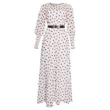 Load image into Gallery viewer, Polka Dot Long Sleeve Maxi Dress

