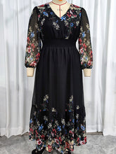 Load image into Gallery viewer, Chic Long Floral Maxi Dress
