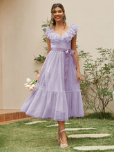 Load image into Gallery viewer, Elegant Sash Vestido Dress

