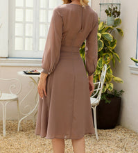 Load image into Gallery viewer, A-Line Pleated Chiffon Dress
