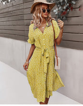 Load image into Gallery viewer, Casual Short Sleeve Midi Dress
